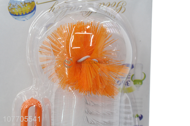 Good price plastic handle baby bottle brush cleaning brush