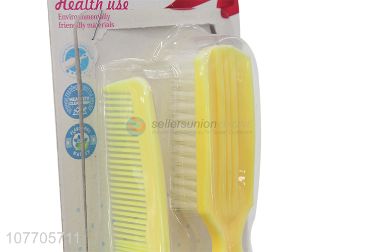 Top seller colorful baby comb and hair brush set