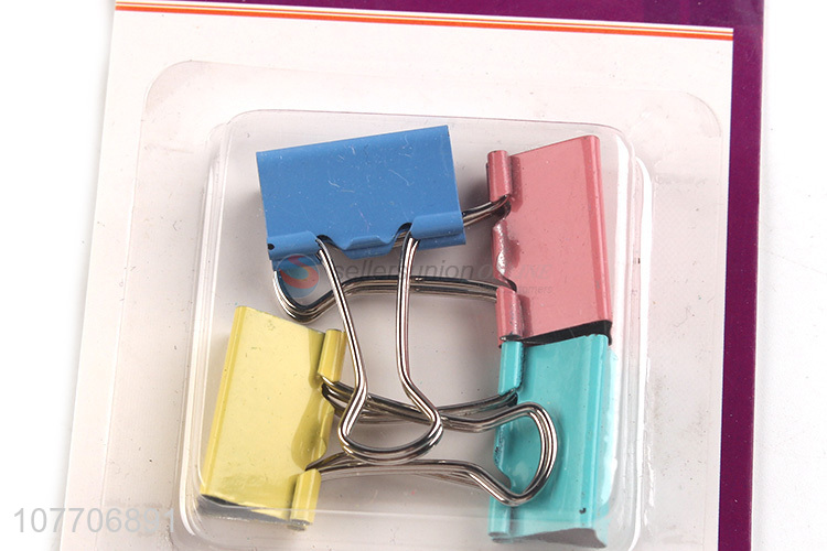 Hot Selling Office Binding Tool Folder No. 4 Color Dovetail Clip