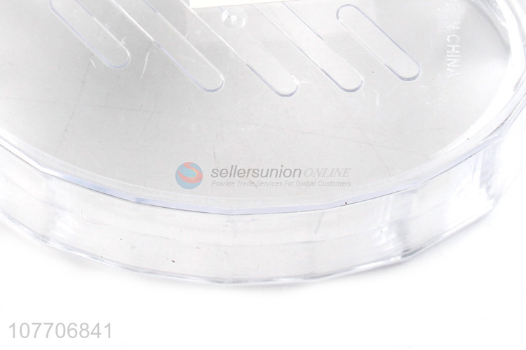 Hot sale transparent household soap dish bathroom soap drain box