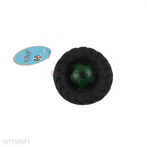 Best selling tire shape pet toys bite-resistant teething toys