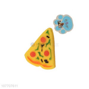 Hot-selling simulation pizza toy anti-bite molar pet toy