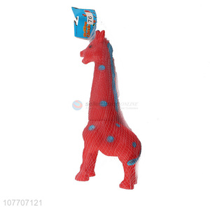 Wholesale giraffe toy latex sounding toy chewing pet dog toy