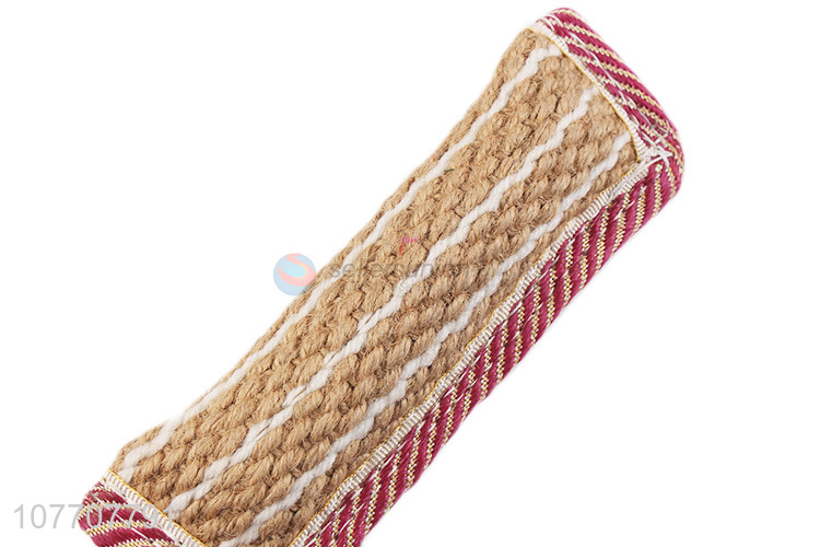 Popular hanging pet toy hemp rope woven dog training stick