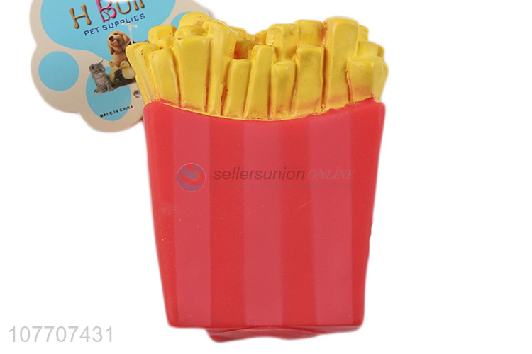 Simulation non-toxic French fries toy chewy interactive toy