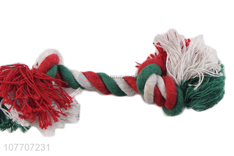 Pet toy cotton rope dog molar knot rope toy training interactive toy