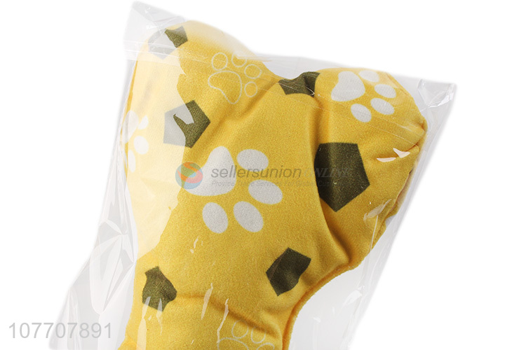 Good quality pet toy teddy small dog sleeping bone pillow