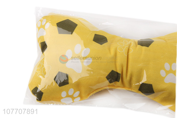 Good quality pet toy teddy small dog sleeping bone pillow