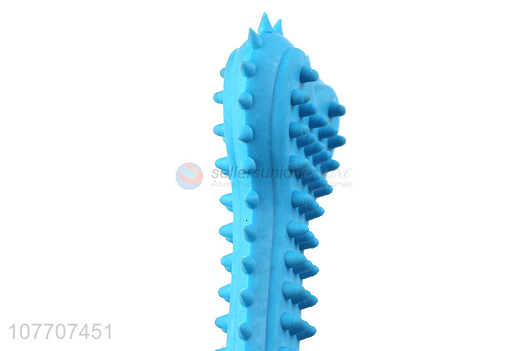 New pet plastic toy with thorny love bone toy chewing molar toy