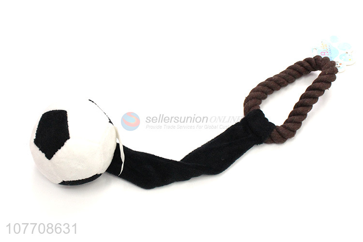 High quality soft plush dog pets toy with rope