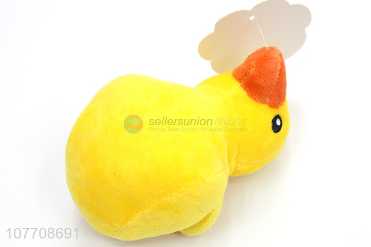 Cute design animal shape squeaky plush pet toys for sale