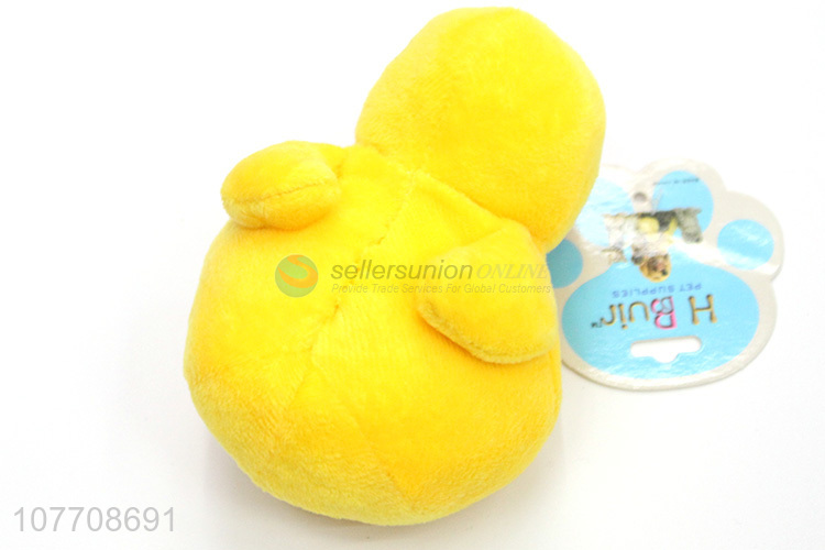 Cute design animal shape squeaky plush pet toys for sale