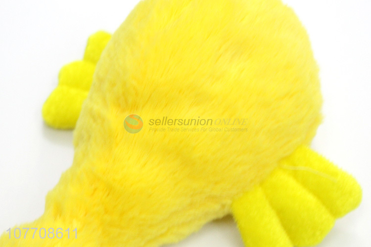 Wholesale pet products duck shape toys plush dog toy 