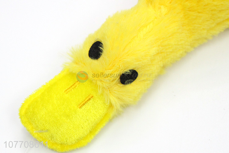 Wholesale pet products duck shape toys plush dog toy 