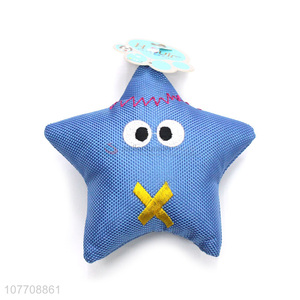 Top product star shape plush toys pets chew toys