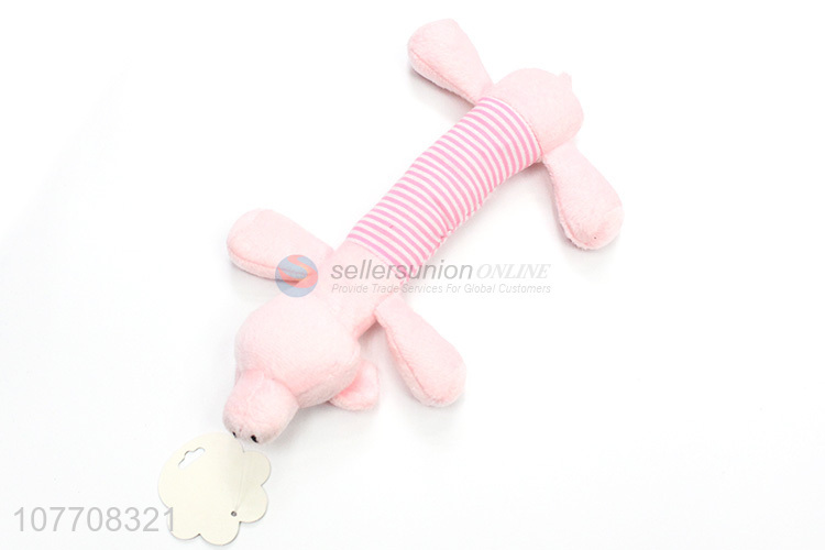 Creative design pink pig shape interactive toys for pets