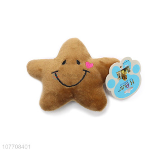 Good quality star shape soft interactive pet toys