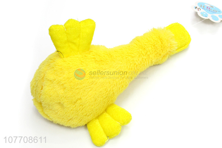 Wholesale pet products duck shape toys plush dog toy 