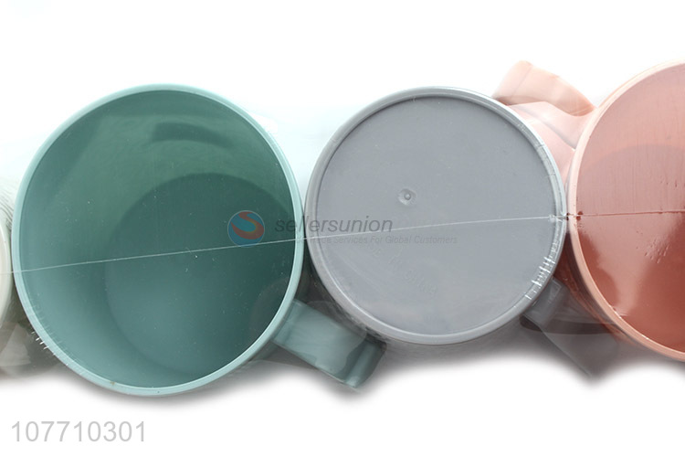 Wholesale household multicolor mouthwash cups and toothbrushing cup set