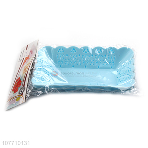 New style multifunctional rectangle fruit tray plastic snack basket