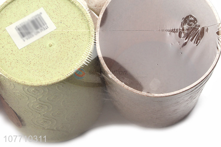 Unique design home bathroom toiletries brushing cup set