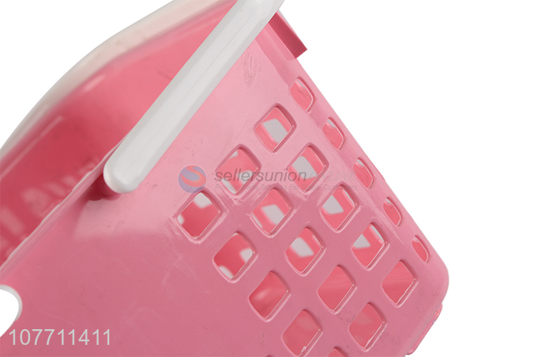 Portable plastic storage basket kitchen fruit basket for sales promotion