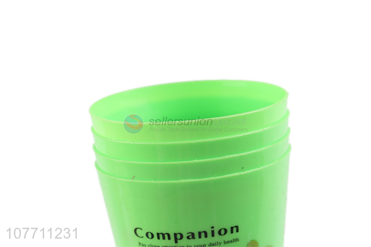 Low price reusable plastic tooth cup tooth mug toothbrush holder set
