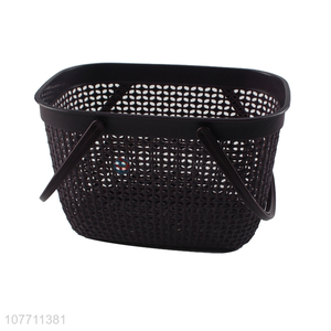 Portable plastic storage basket kitchen fruit basket for sales promotion