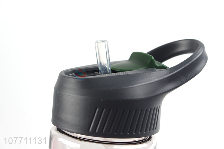 New product portable bpa free motivation water bottle with straw