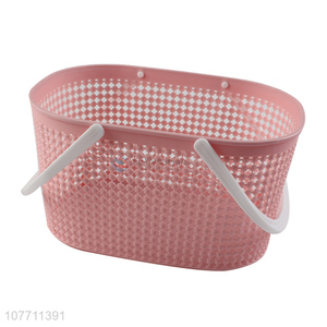 Good quality durable multifunctional plastic storage basket with handles