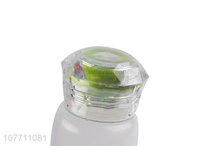 Good sale creative diamond head plastic water bottle drinking bottle