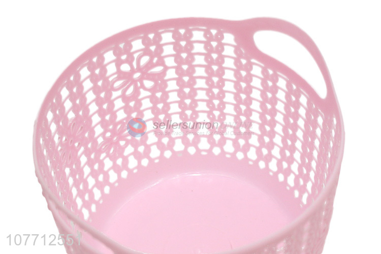 Hot Sale Lovely Plastic Storage Basket Fashion Desk Organizer