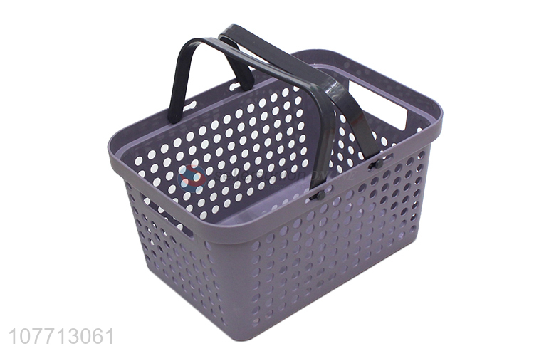 Hot Sale Multifunction Plastic Storage Basket Shower Basket With Handle