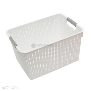 Wholesale Rectangle Plastic Storage Basket Multifunction Basket With Handle