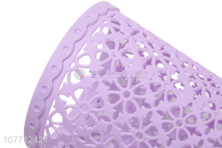 Wholesale Purple Plastic Storage Basket Popular Desk Organizer