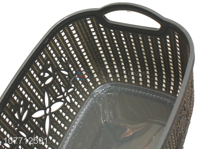 Hot Sale Household Kitchen Bathroom Multipurpose Plastic Storage Basket