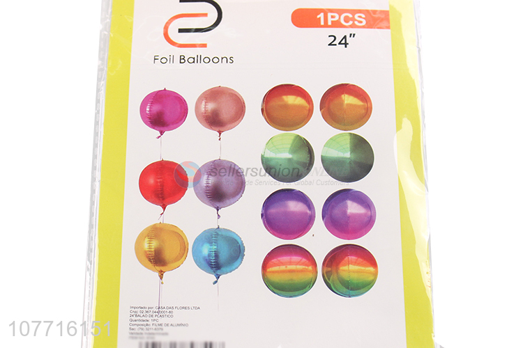 Wholesale multicolor decorative balloons gradient aluminum film balloons