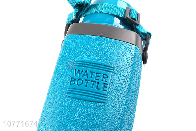 New Design Plastic Water Bottle Sports Kettle With Litter Cup