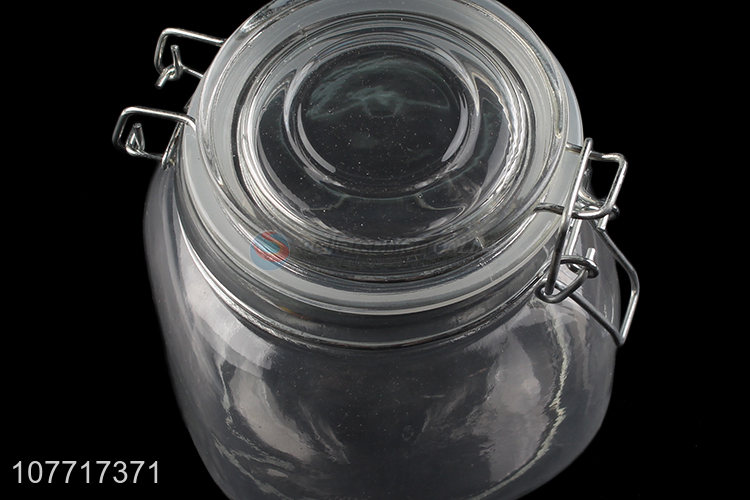 New design kitchen utensils transparent glass sealed pickling jar