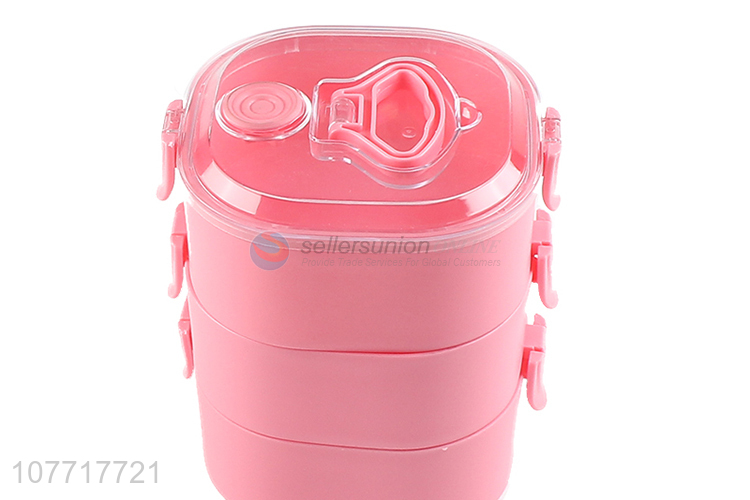 Latest product three layers lunch box with high quality