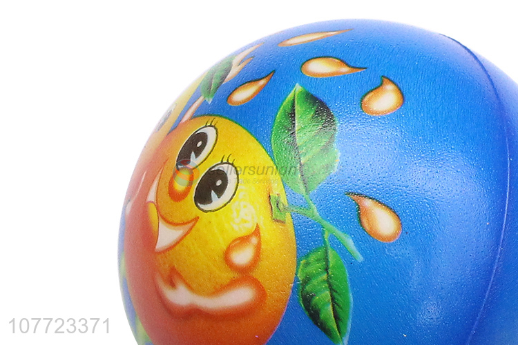 Wholesale orange fruit ball elastic toy ball for children