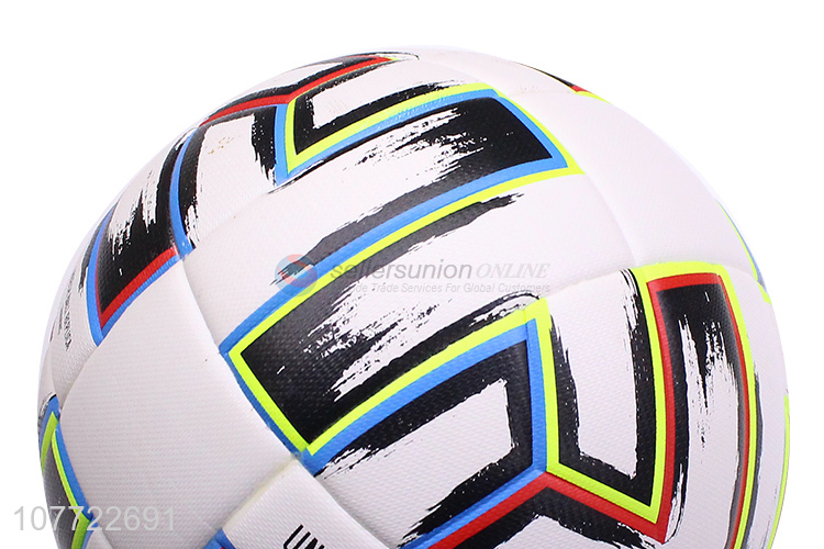 Unique design No. 5 football campus graffiti leather football