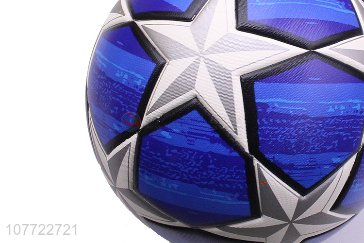 Wholesale blue five-pointed star football No. 5 laminated football