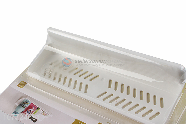 Hot sale wall mounted adhesive bathroom shelf heavy duty bathroom rack