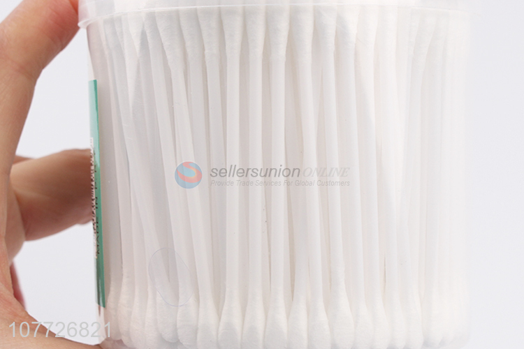 High quality plastic double-ended cotton swab stick 300 daily beauty cotton swab stick