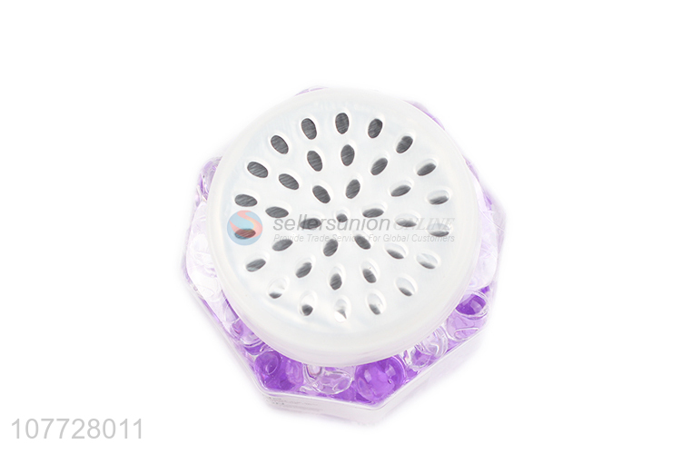 Low-priced household solid fragrance beads purple sanitary freshener