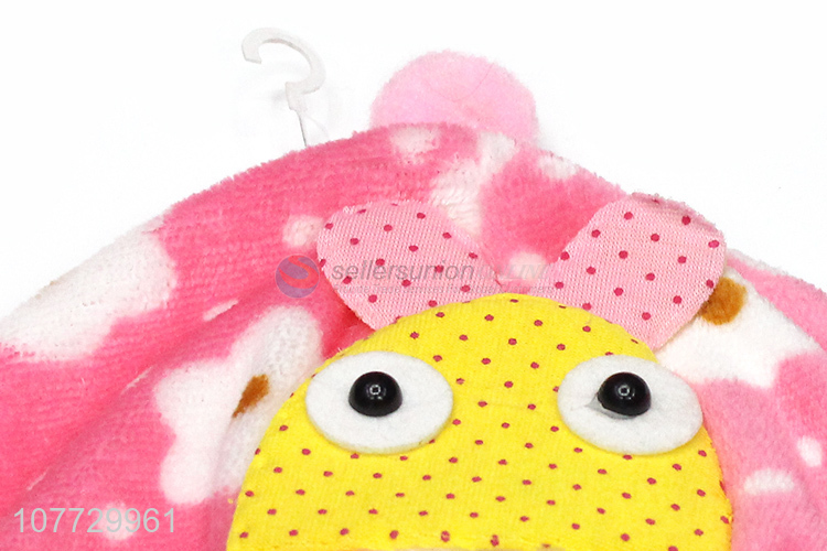 Promotional kawaii cartoon animal kids beanies children winter hat with earmuffs