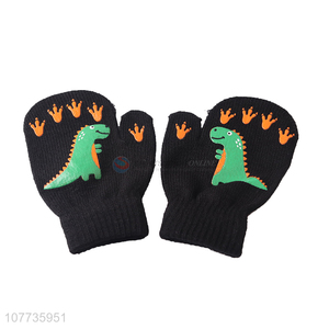 Cheap price kid glove warm knitted magic gloves