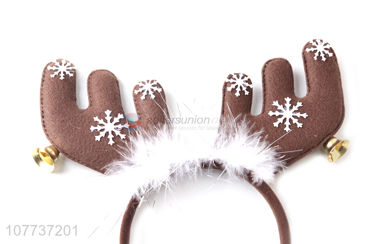 Good quality cute christmas styling headband moose horn decoration party headdress