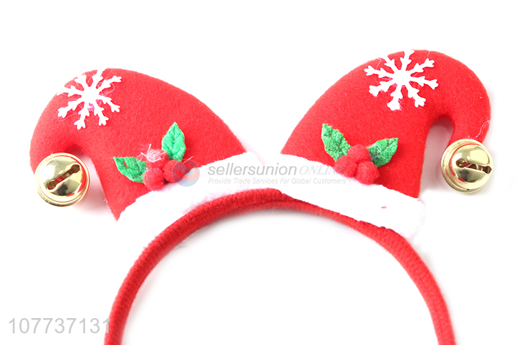 New arrival Santa bell hat headband party cosplay decoration